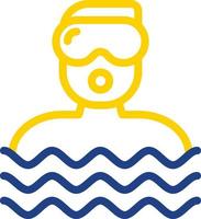 Diver Vector Icon Design