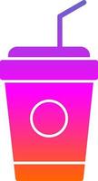 Plastic Cup Vector Icon Design