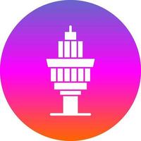 Control Tower Vector Icon Design