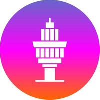 Control Tower Vector Icon Design