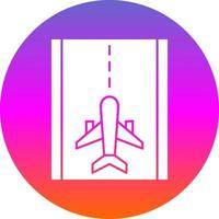 Runway Vector Icon Design