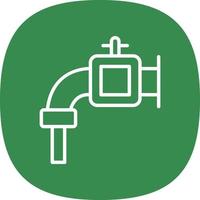 Water Pipe Vector Icon Design