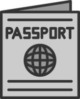 diseño de icono de vector de pasaporte