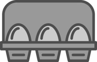 Egg Carton Vector Icon Design