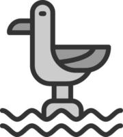 Seagull Vector Icon Design