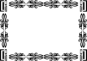 The illustrations and clipart, a black and white frame vector