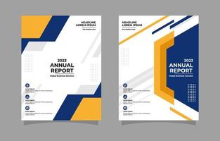 Company Business Annual Report Template Design vector