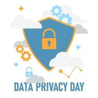 antecedentes del día de la privacidad de datos. vector