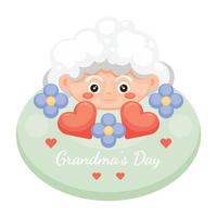 Grandmas Day background. With beautiful design. vector