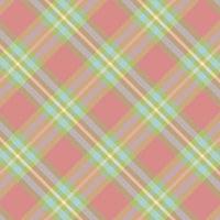 Tartan or plaid pastel color pattern. vector