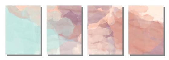 Abstract watercolor brush background. Set background. vector