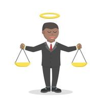 lawyer african honest design character on white background vector