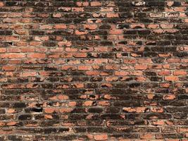 Red brick wall texture, Old wall background photo