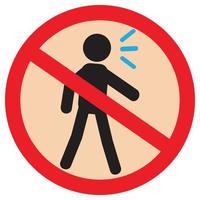 Do Not Shouting Flat Icon vector