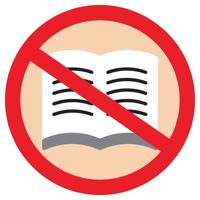 Do Not Reading Flat Icon vector