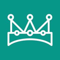 King Crown Line Color Background Icon vector