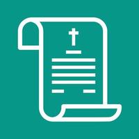 Death Certificate Line Color Background Icon vector