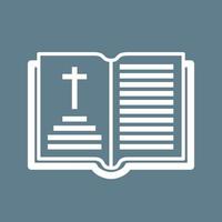 Holy Book Chapter Line Color Background Icon vector