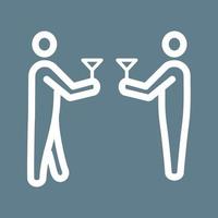 Drinking Line Color Background Icon vector