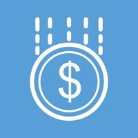Funding Line Color Background Icon vector
