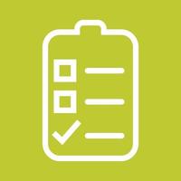 Checklist Line Color Background Icon vector