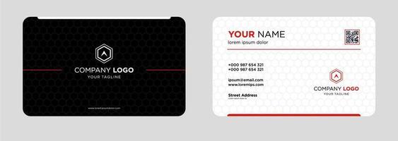 Modern business card design template vector