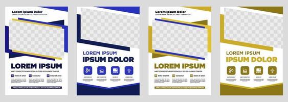 Brochure design  cover modern layout  annual report  poster  flyer in A4 with colorful triangles vector