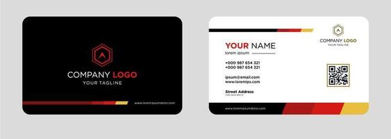 Modern business card design template vector