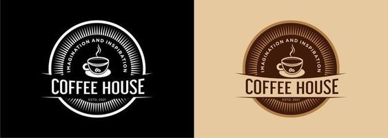 illustration Design logo coffee house vector