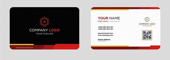 Modern business card design template vector