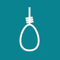 Noose Line Color Background Icon vector