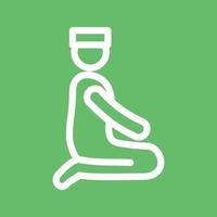Qaida Line Color Background Icon vector