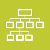 Flowchart Line Color Background Icon vector