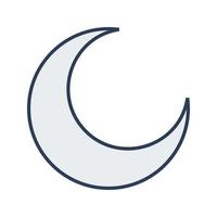 Half Moon Vector Icon