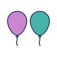 icono de vector de globos