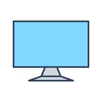 LCD Screen Vector Icon
