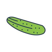 icono de vector de pepino