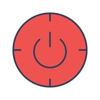 Scheduled power on and off Vector Icon