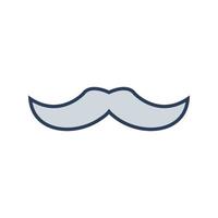 icono de vector de bigote