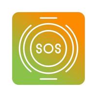 Emergency Button Vector Icon