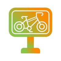 icono de vector de carril bici