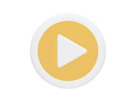 video player web page play button video streaming multimedia concept 3d icon vector