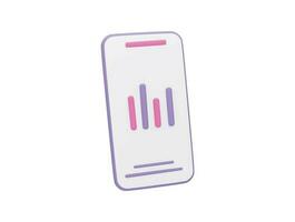 analyzing data concept with 3d vector icon cartoon minimal style