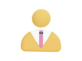 user business people with 3d vector icon cartoon minimal style