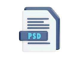 PSD file with 3d vector icon cartoon minimal style