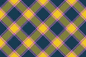 Plaid vector check. Texture tartan textile. Seamless background fabric pattern.