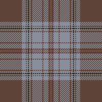 Plaid check pattern. Seamless fabric texture. Tartan textile print. vector