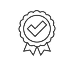 buen vector de icono. signo de éxito empresarial. símbolo de mejor calidad de correcto, verificado, certificado, aprobación, aceptado, confirmar, marca de verificación.