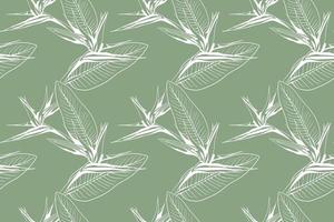 Flower pattern seamless vector background. Floral design illustration for textile or wallpaper.