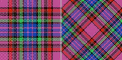 Textile background fabric. Check texture plaid. Seamless tartan vector pattern.